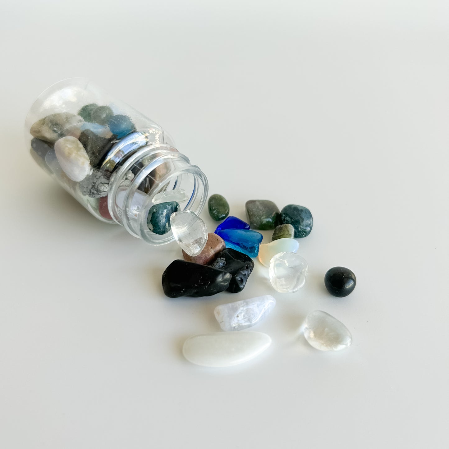 Small Jar of Mixed Gemstones