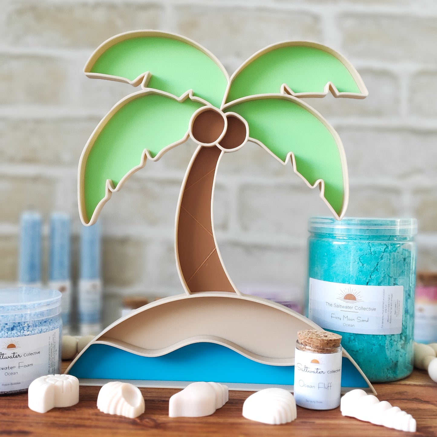 Palm Tree Island - Eco Play Tray