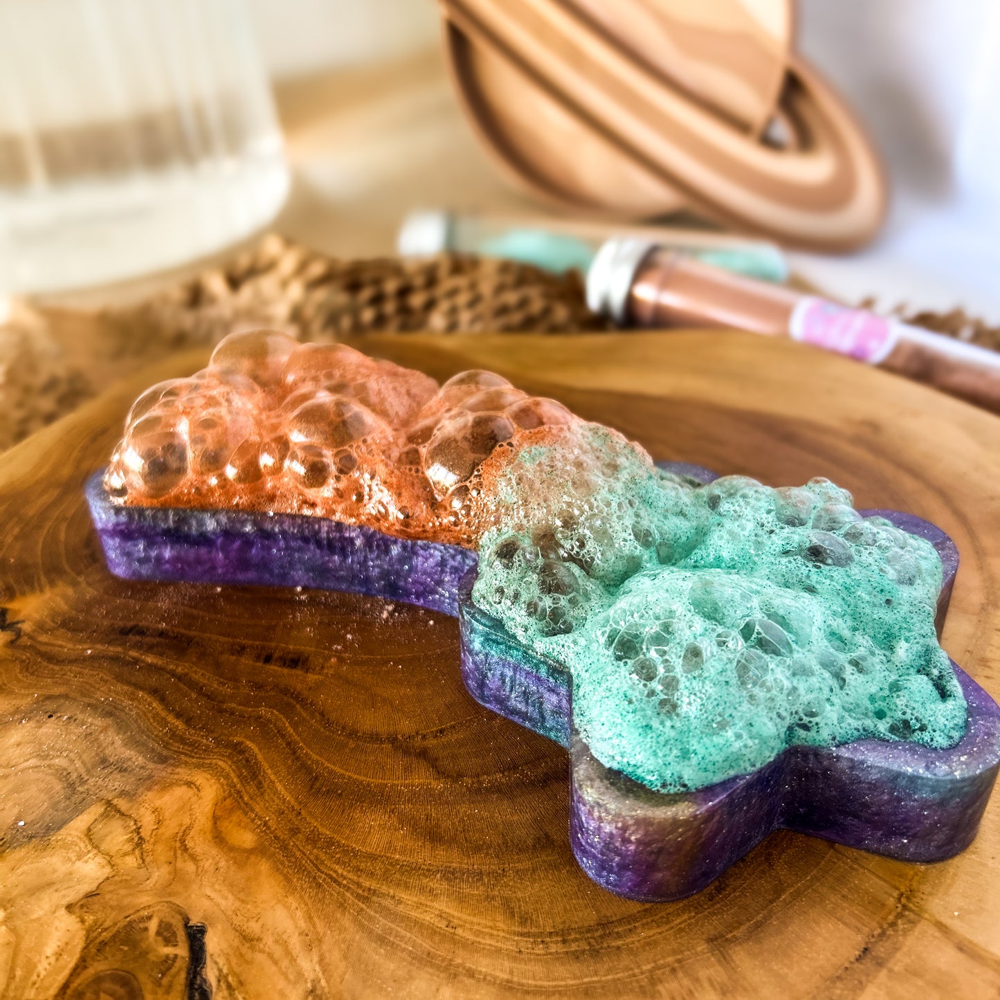 Glittery Teal Fizz