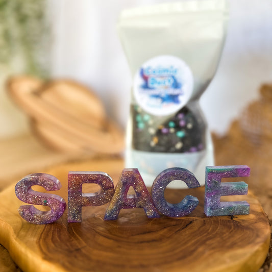 SPACE Resin Letter Set