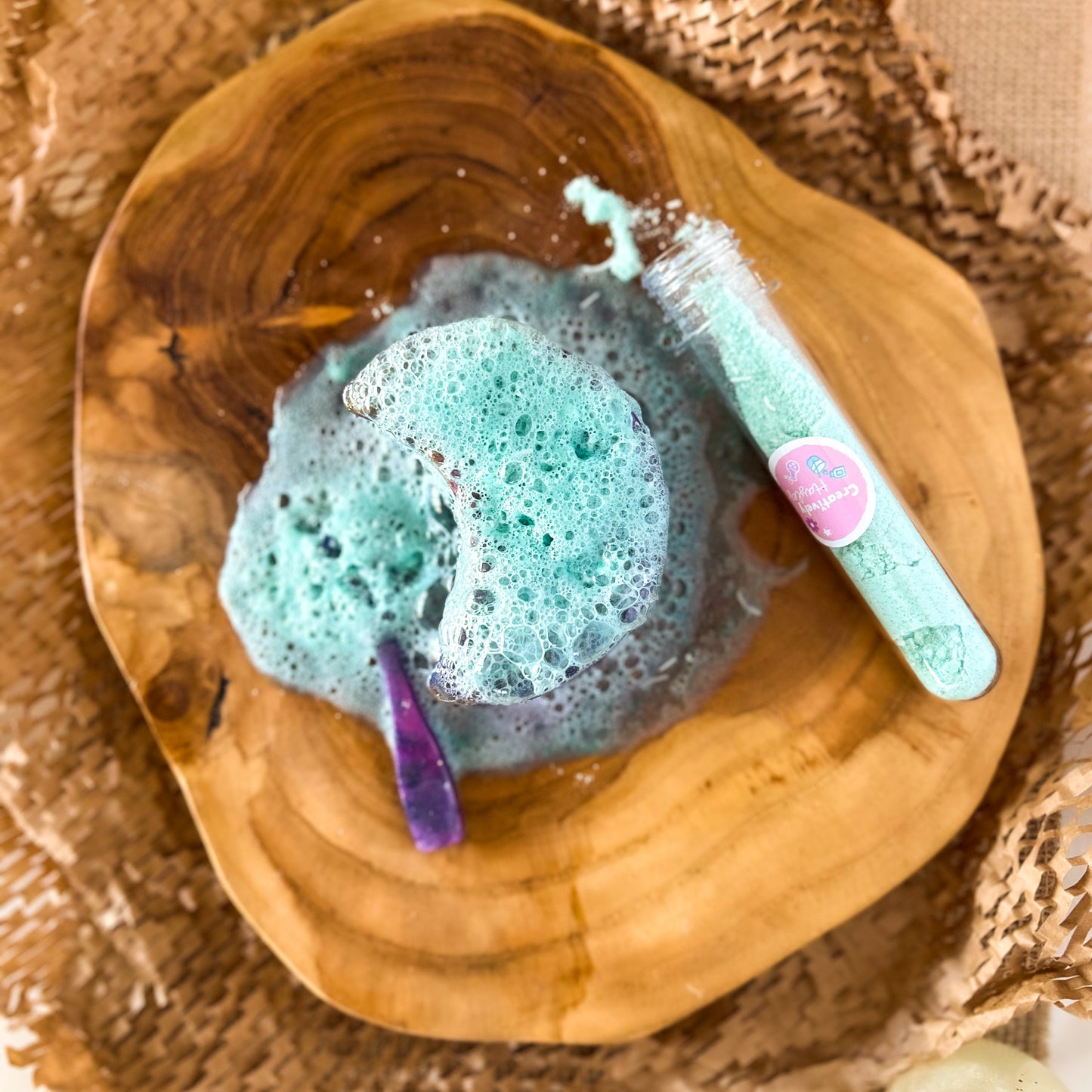 Glittery Teal Fizz