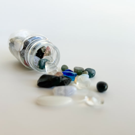 Small Jar of Mixed Gemstones