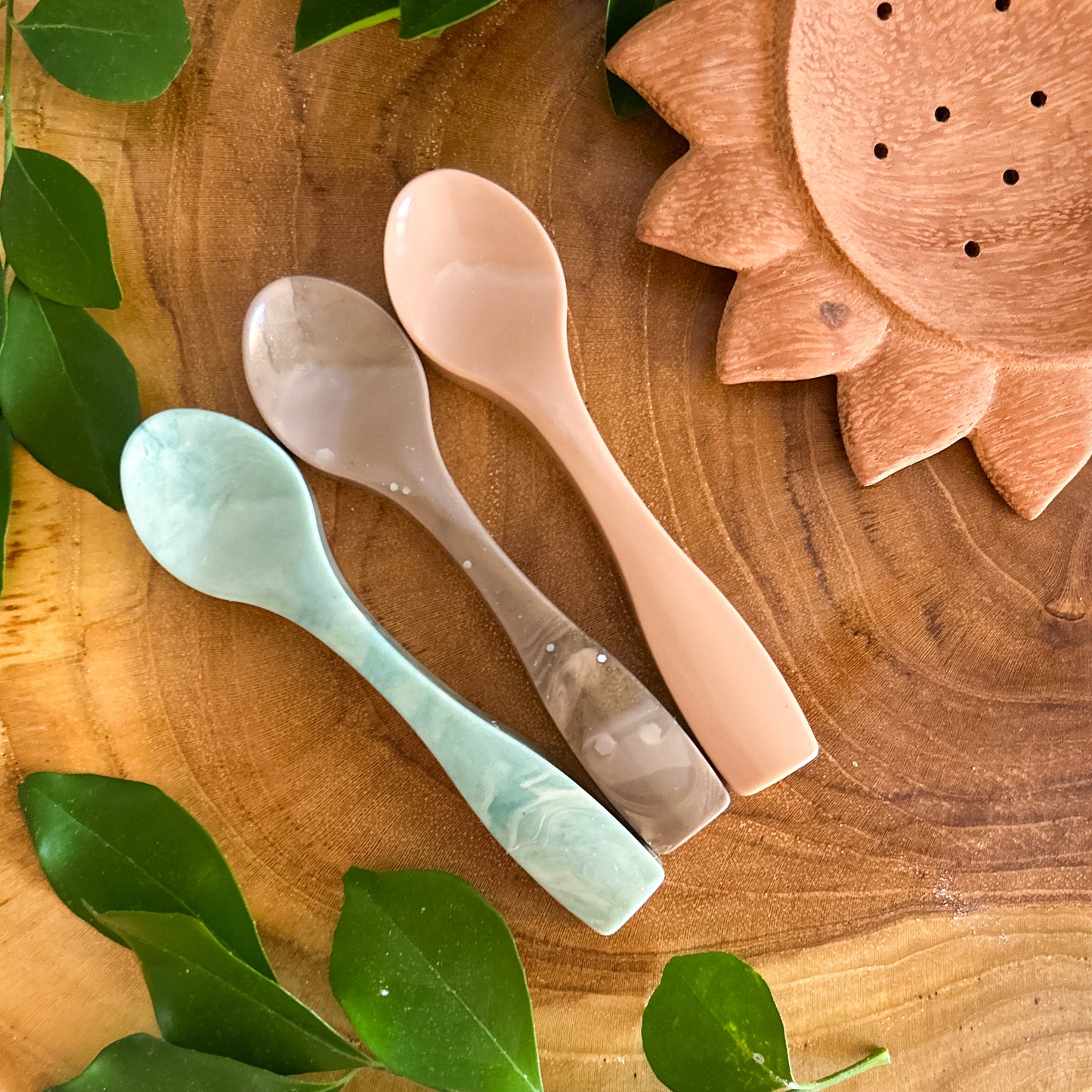 Handmade Resin Spoons - Earthy
