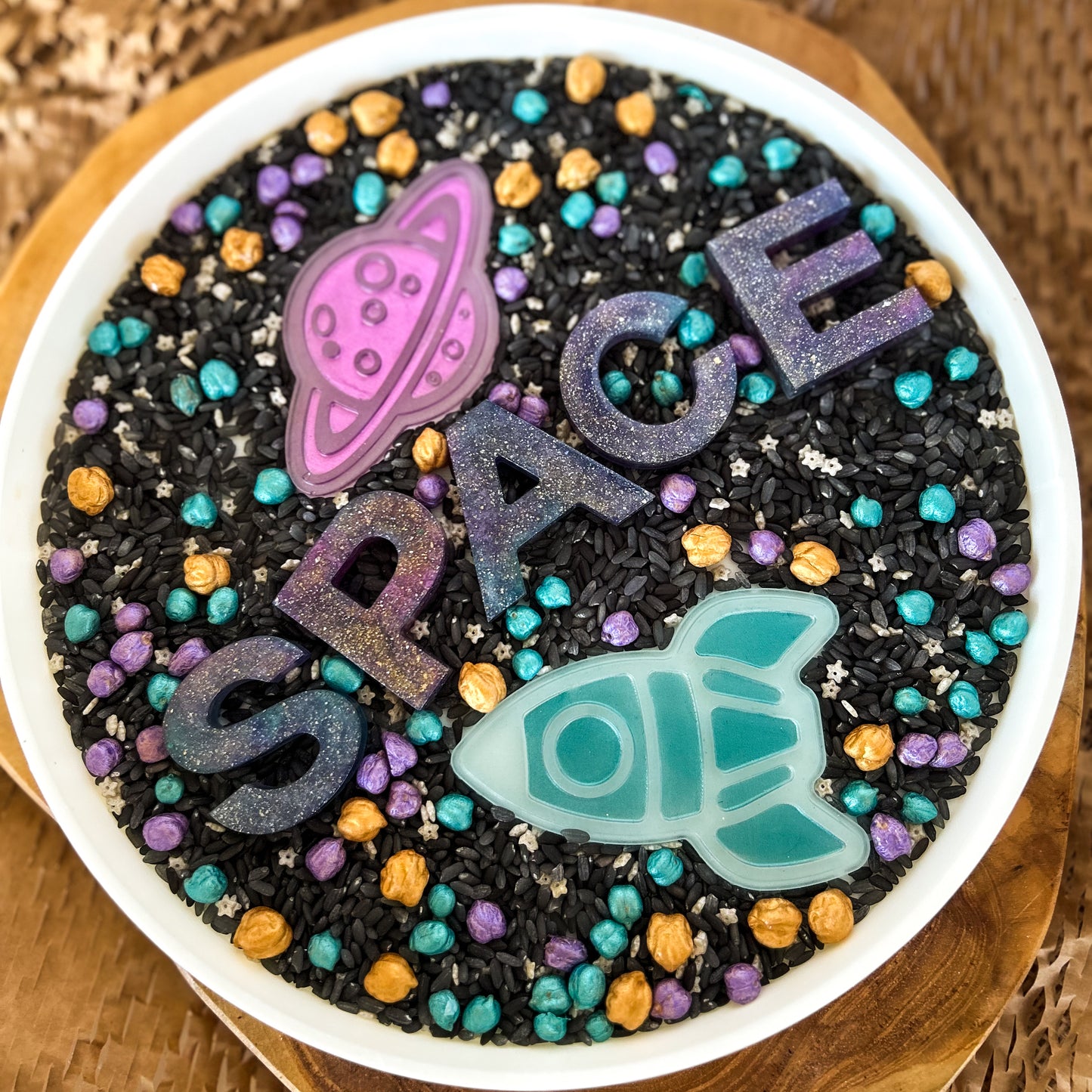 SPACE Resin Letter Set