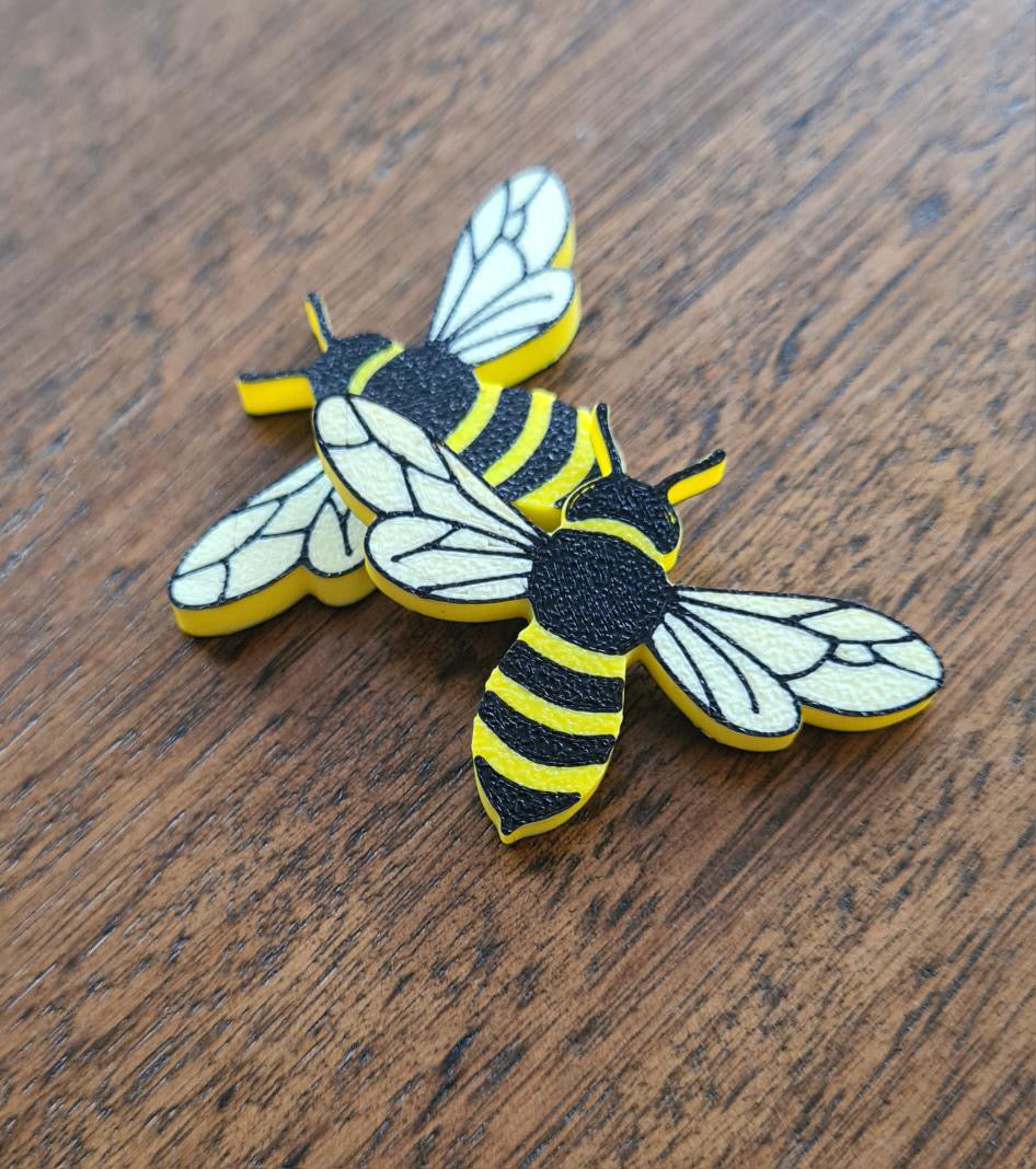 Eco Printed Bees - Set of 3