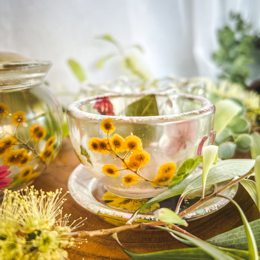 Botanical Tea Cup & Saucer