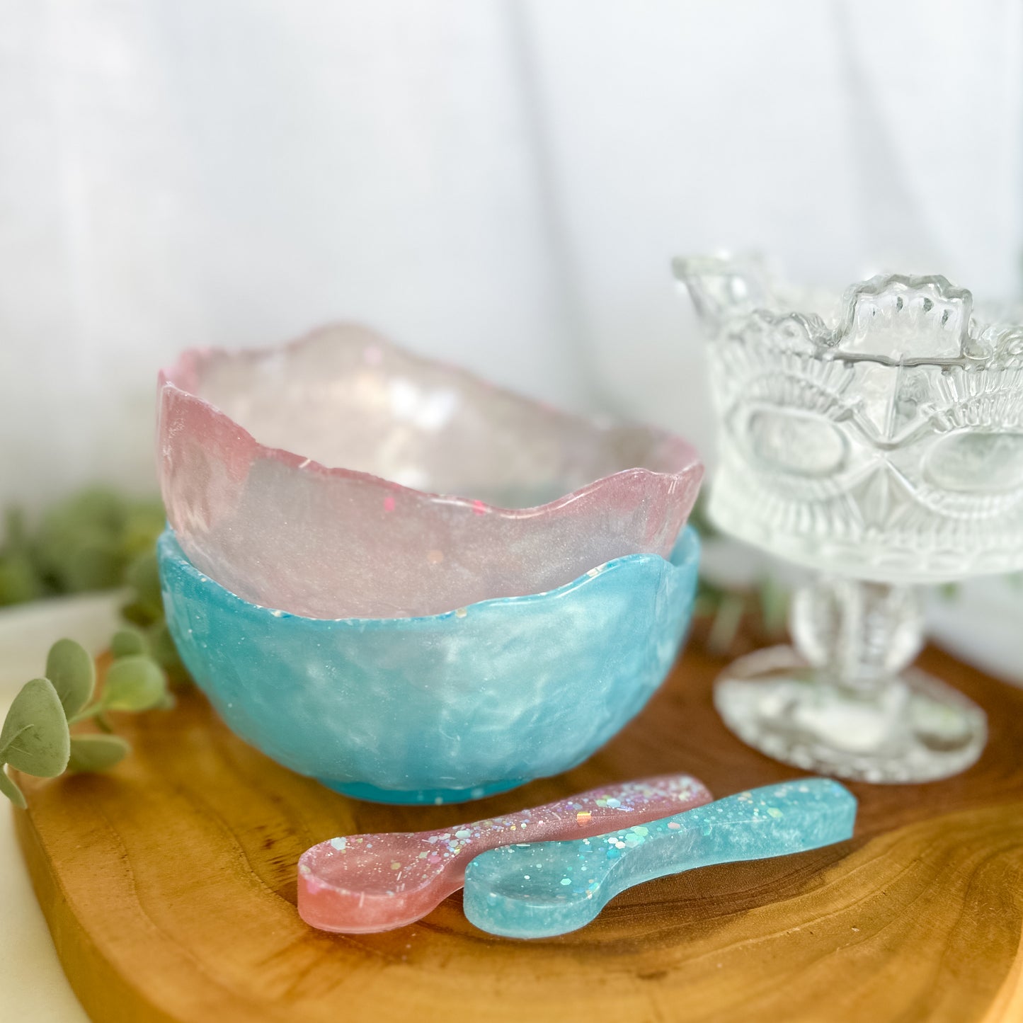 Handmade Resin Spoon - Glittery
