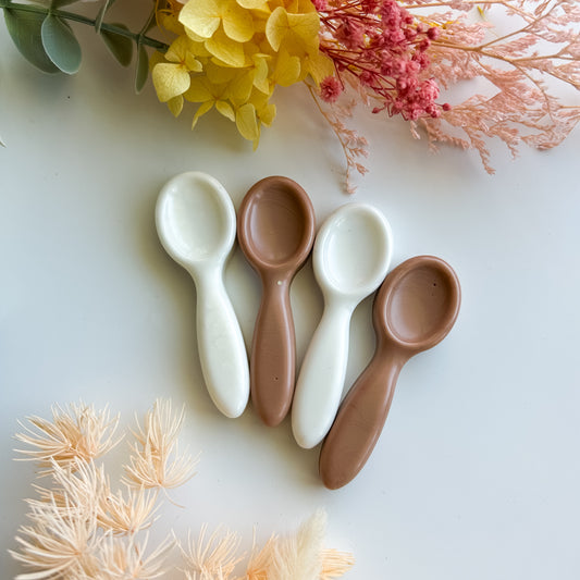 White or Brown Petite Spoon