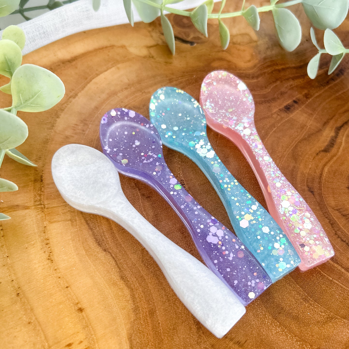 Handmade Resin Spoon - Glittery