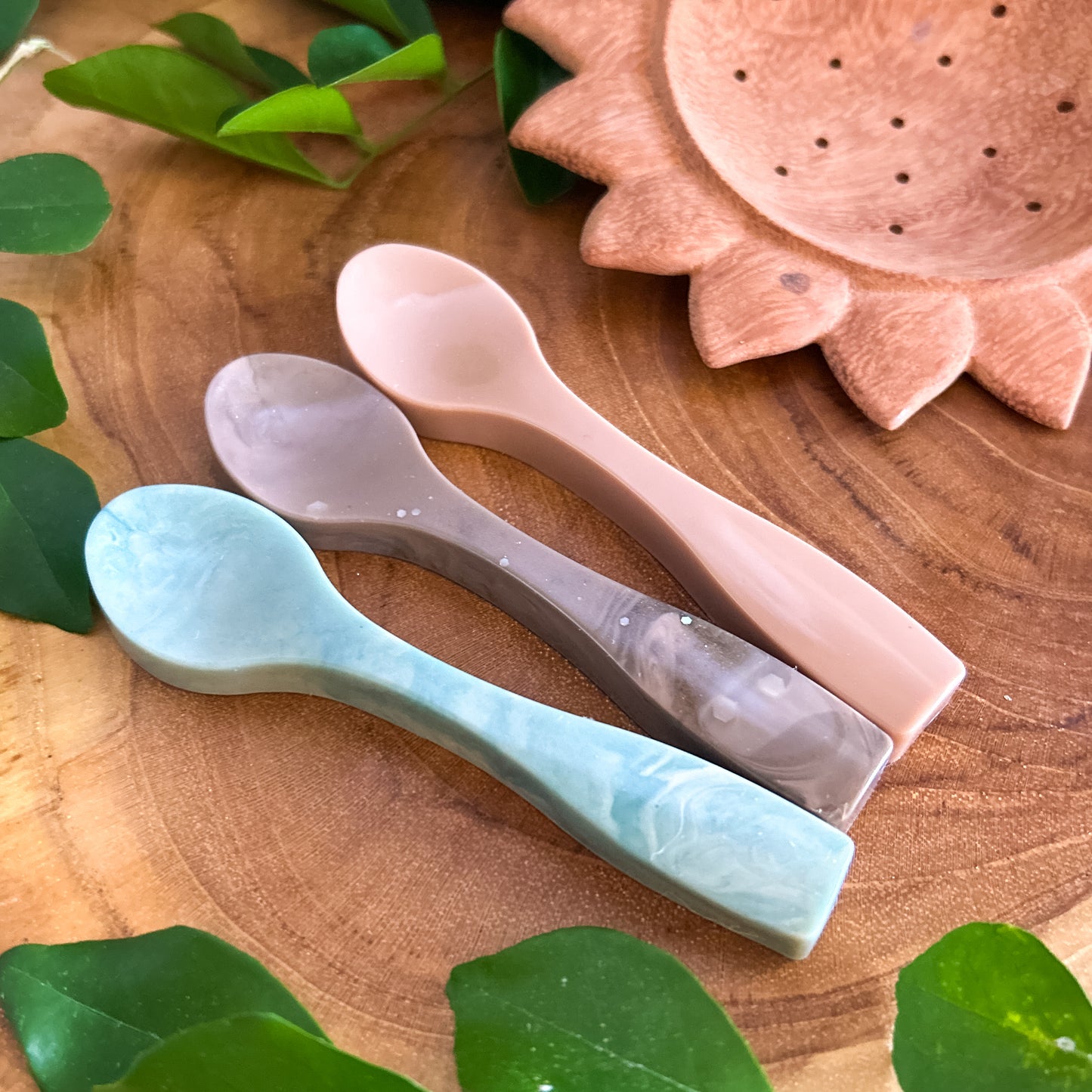 Handmade Resin Spoons - Earthy