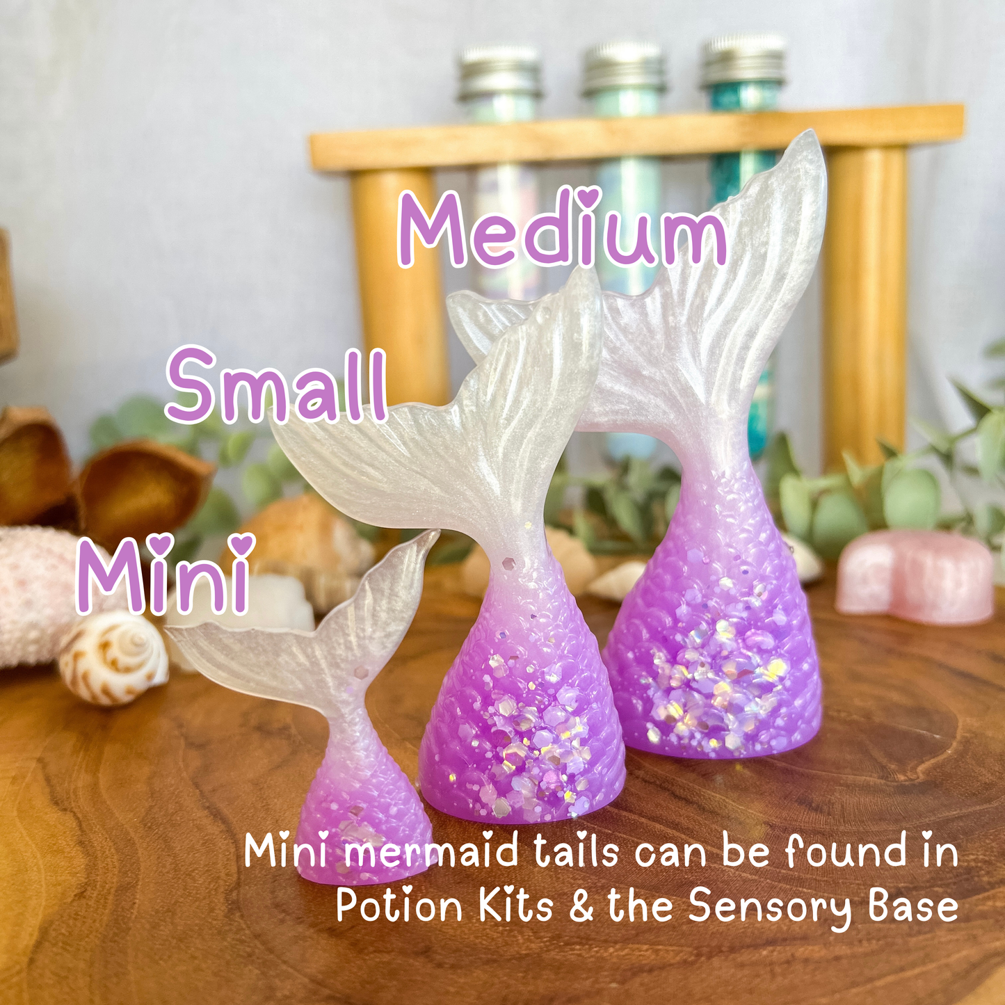 Set of 3 Mermaid Tails